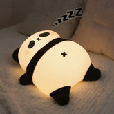 Huggwaii Napping Panda Breathing Squishy Silicone Companion Sound LED Night Light Perfect Gift